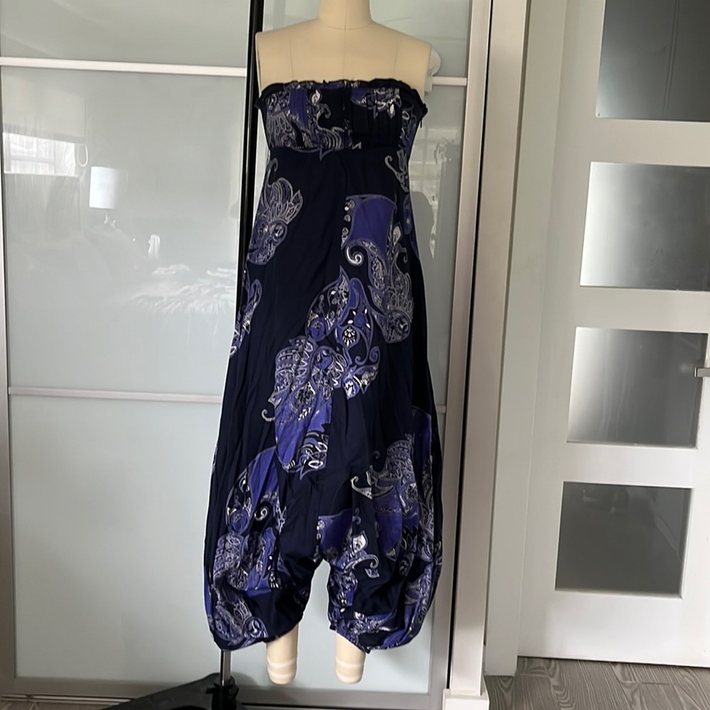 Mango Harem strapless jumpsuit size M.